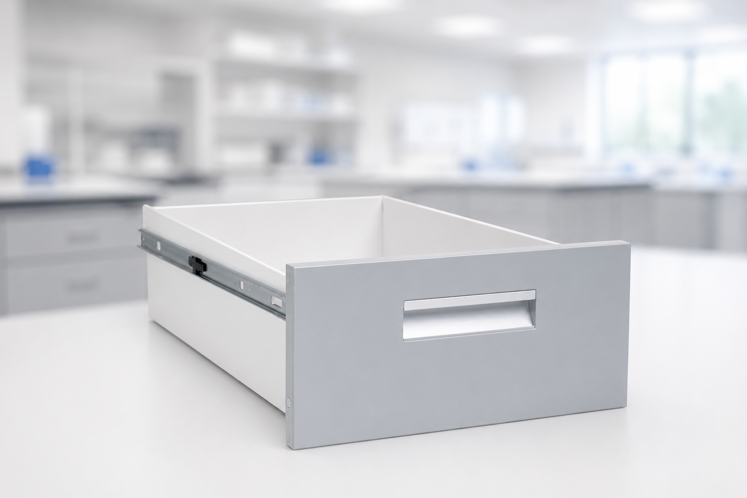 Laboratory accessory installed in a laboratory workspace