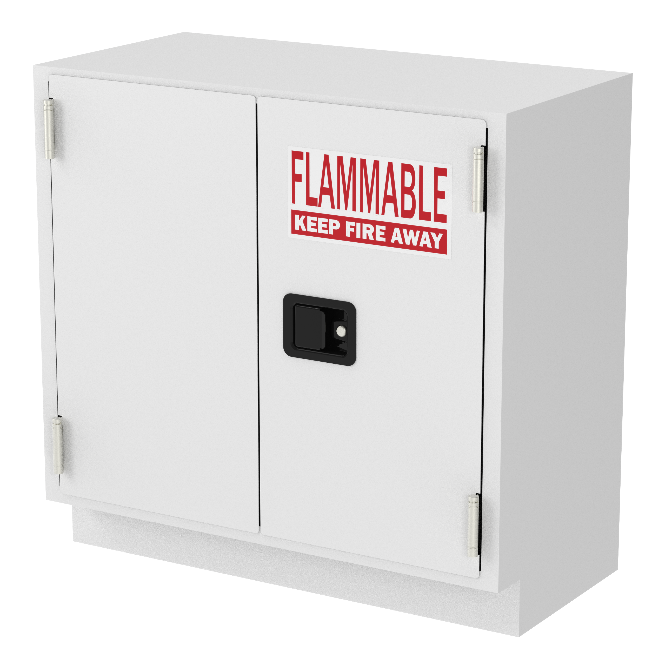 IQ Labs Flammable Storage Cabinets, 45 degree right view, SKU FLAM3536-18