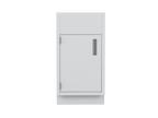 IQ Labs Sink Base Cabinets - 35 in High, front view, SKU B3518-10SL, off-white