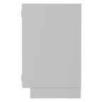 IQ Labs Acid and Corrosive Storage Cabinets, right side view, SKU ASB3536-22D