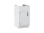 IQ Labs Sink Base Cabinets - 35 in High, 45 degree left view, SKU B3518-10SL, off-white