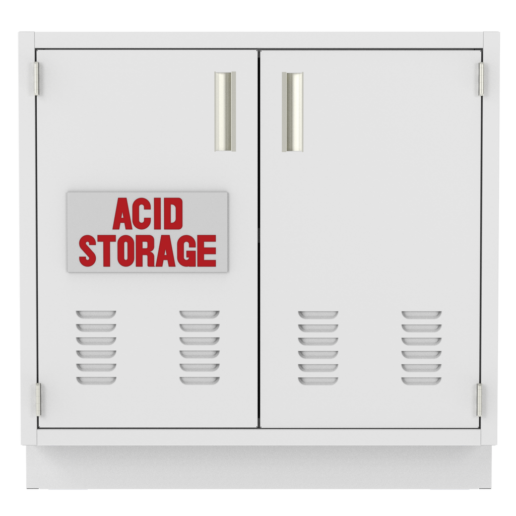 IQ Labs Acid and Corrosive Storage Cabinets, front view, SKU ASB3536-22D