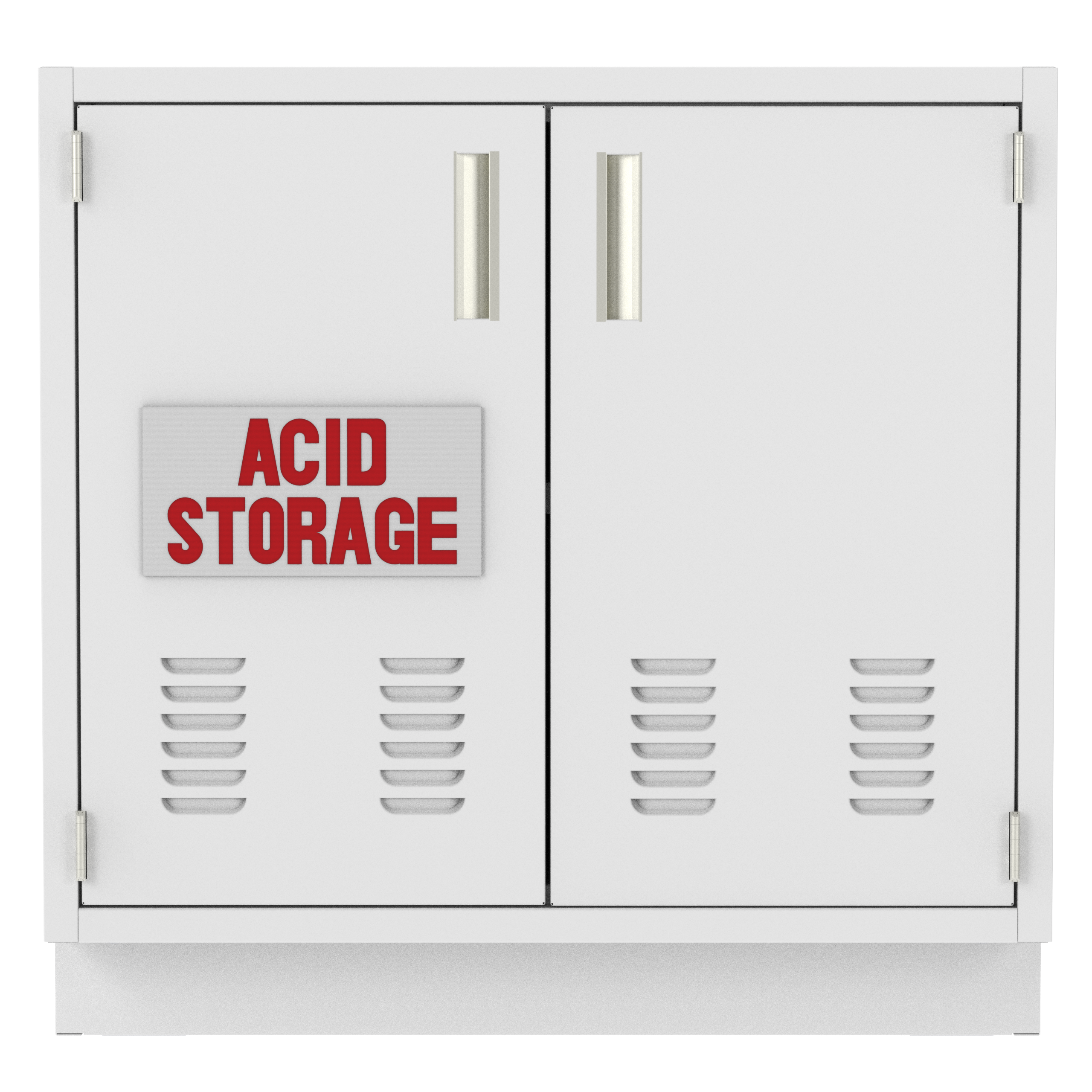 IQ Labs Acid and Corrosive Storage Cabinets, front view, SKU ASB3536-22D