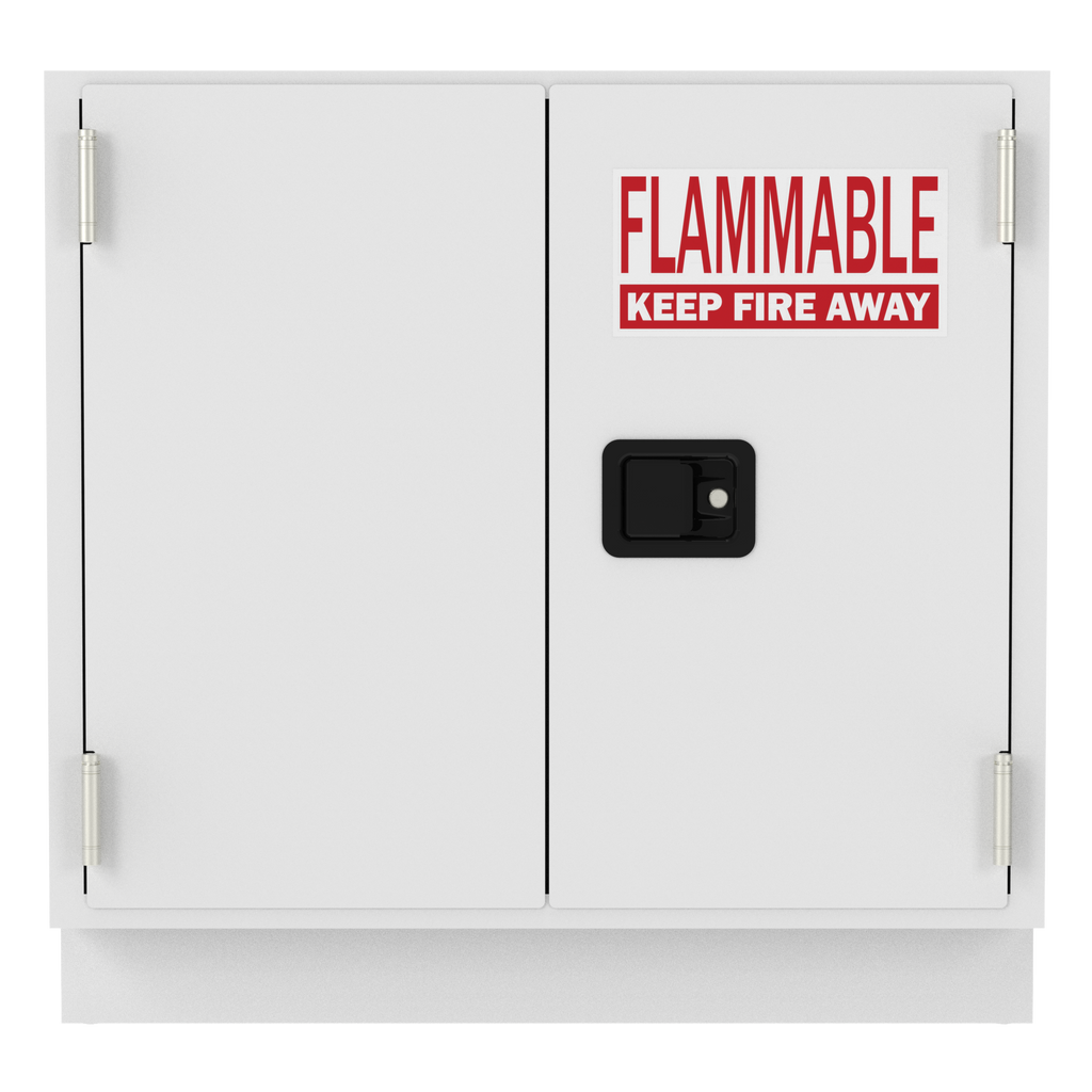 IQ Labs Flammable Storage Cabinets, front view, SKU FLAM3536-18