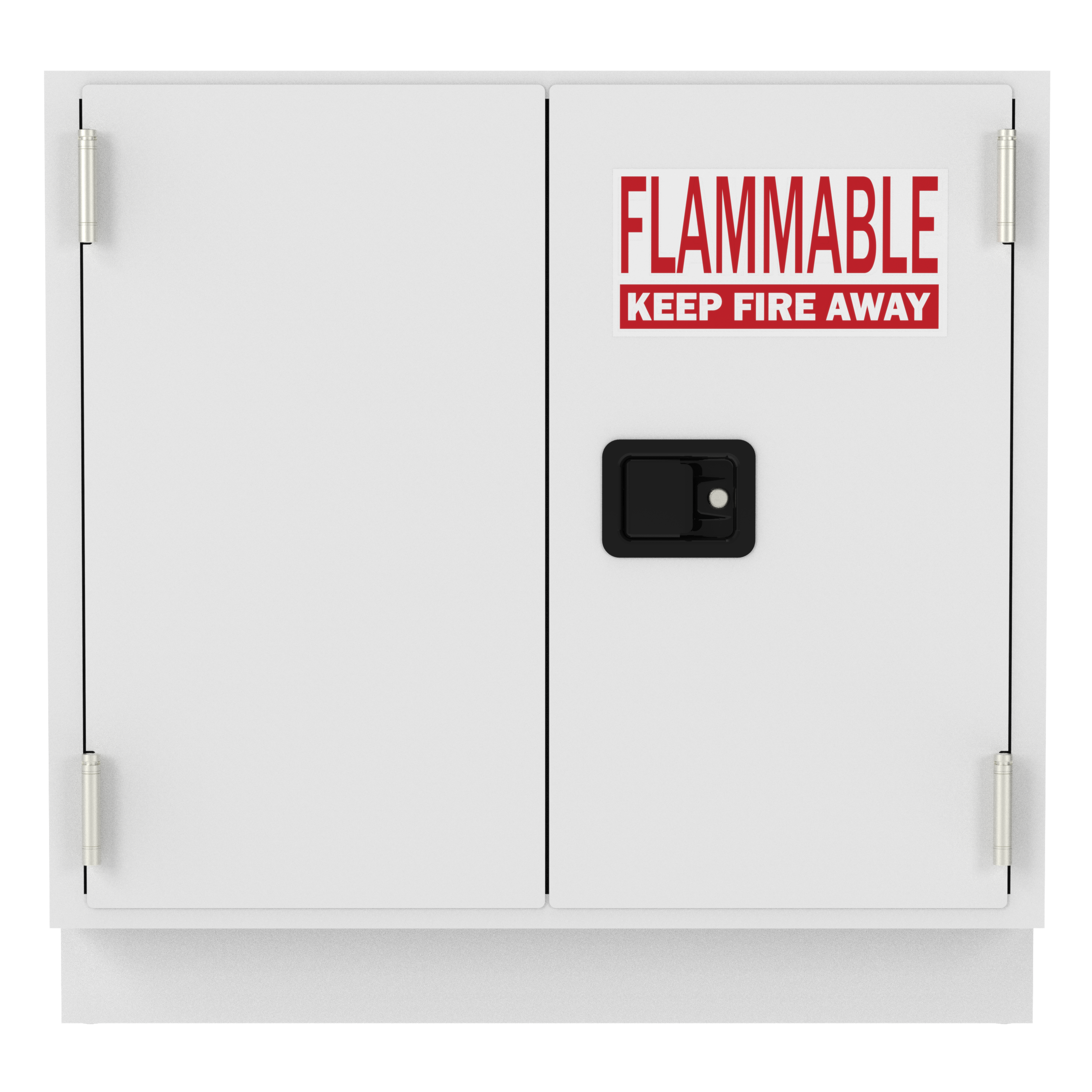 IQ Labs Flammable Storage Cabinets, front view, SKU FLAM3536-18
