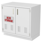 IQ Labs Acid and Corrosive Storage Cabinets, 45 degree right view, SKU ASB3536-22D
