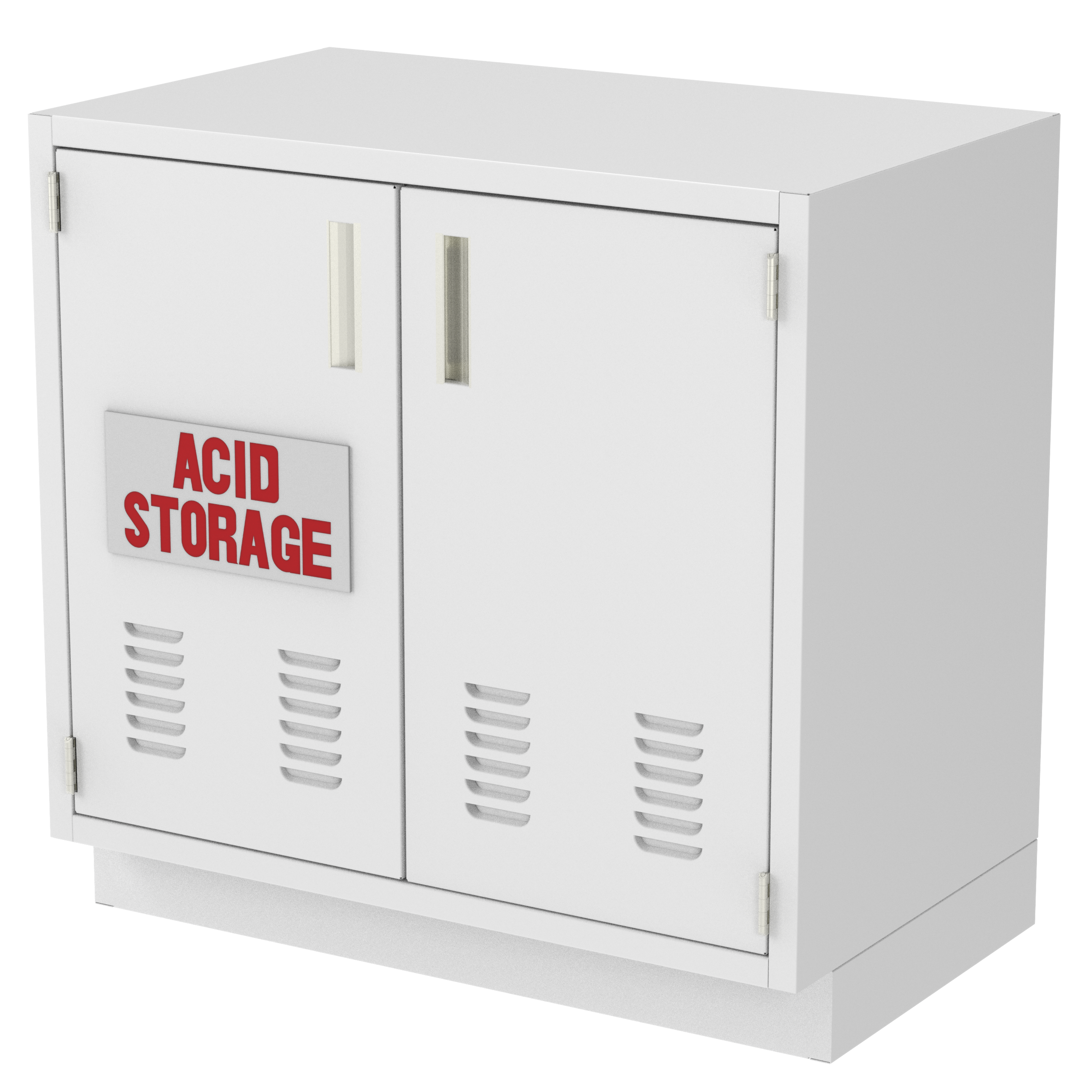 IQ Labs Acid and Corrosive Storage Cabinets, 45 degree right view, SKU ASB3536-22D