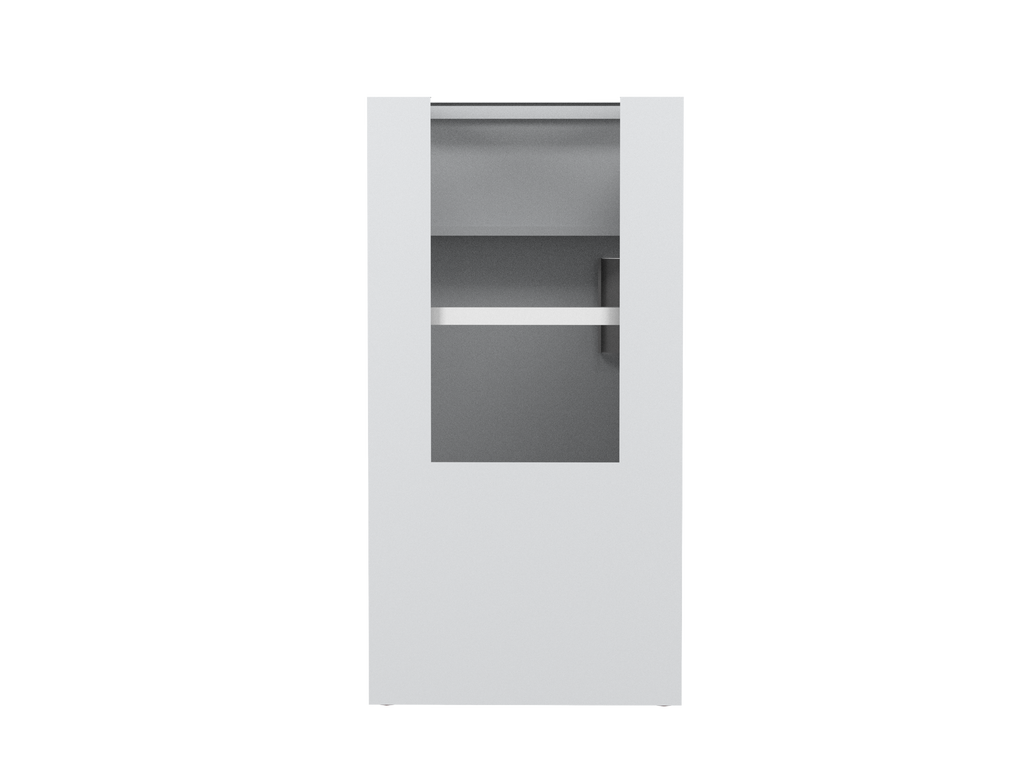 IQ Labs Hood Base Cabinets - 35 in High, 22 in Deep, back view, SKU B3518-10PR, off-white