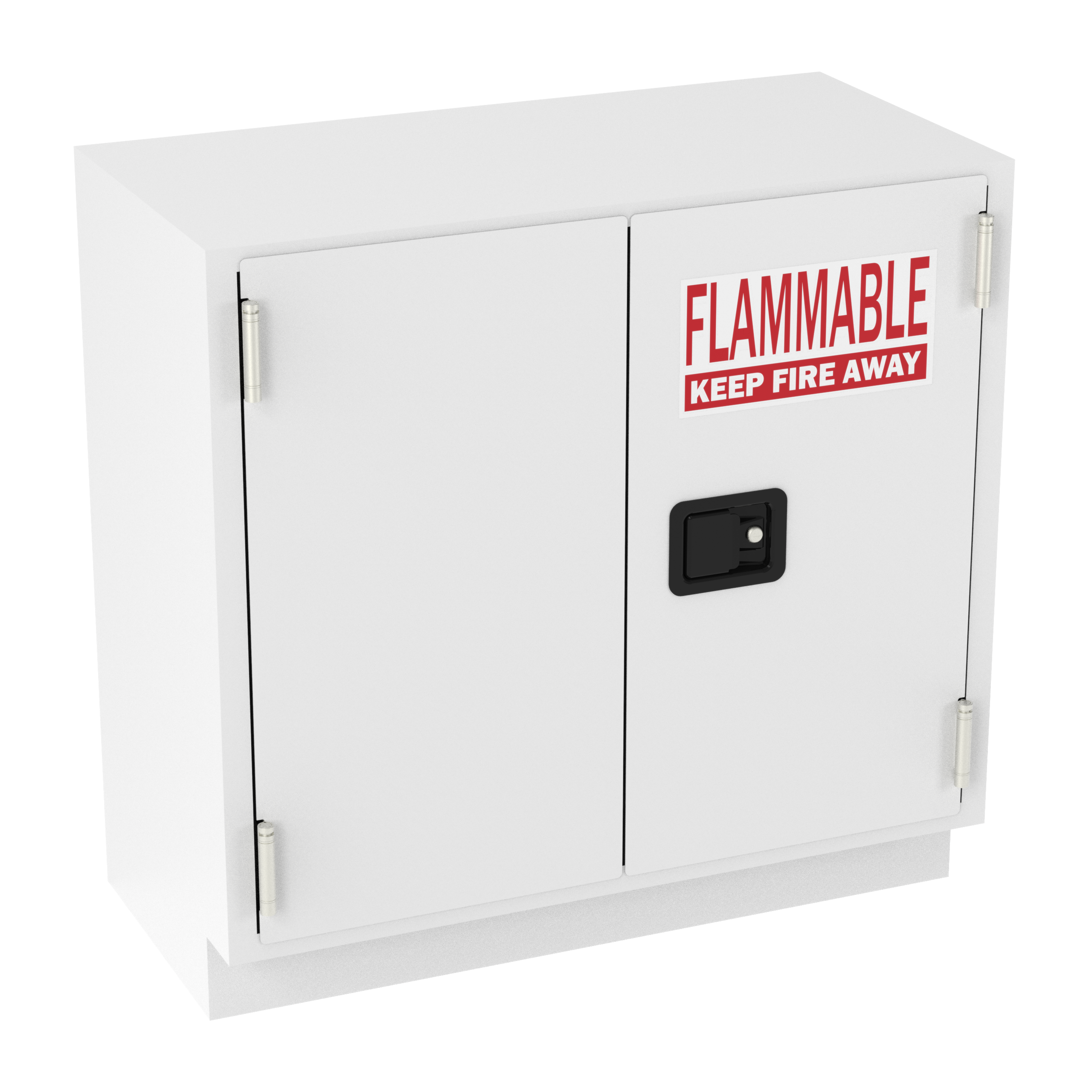 IQ Labs Flammable Storage Cabinets, 45 degree left view, SKU FLAM3536-18