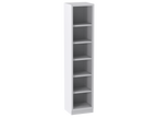 IQ Labs Floor Cases / Standing Storage Cabinets, 45 degree left view, SKU 3F8418-00016, off-white
