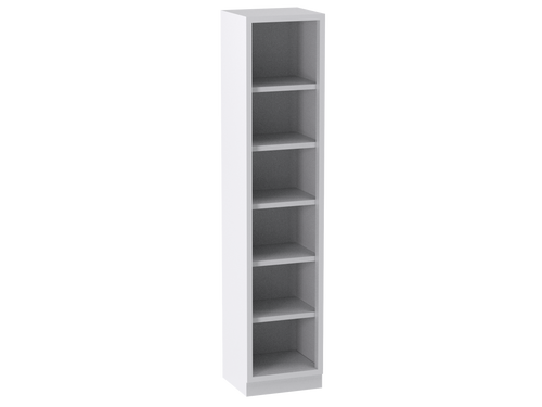 IQ Labs Floor Cases / Standing Storage Cabinets, 45 degree left view, SKU 3F8418-00016, off-white