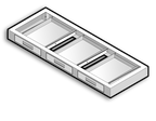 IQ Labs Apron with 3 drawers, SKU A046022-003