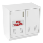 IQ Labs Acid and Corrosive Storage Cabinets, 45 degree left view, SKU ASB3536-22D