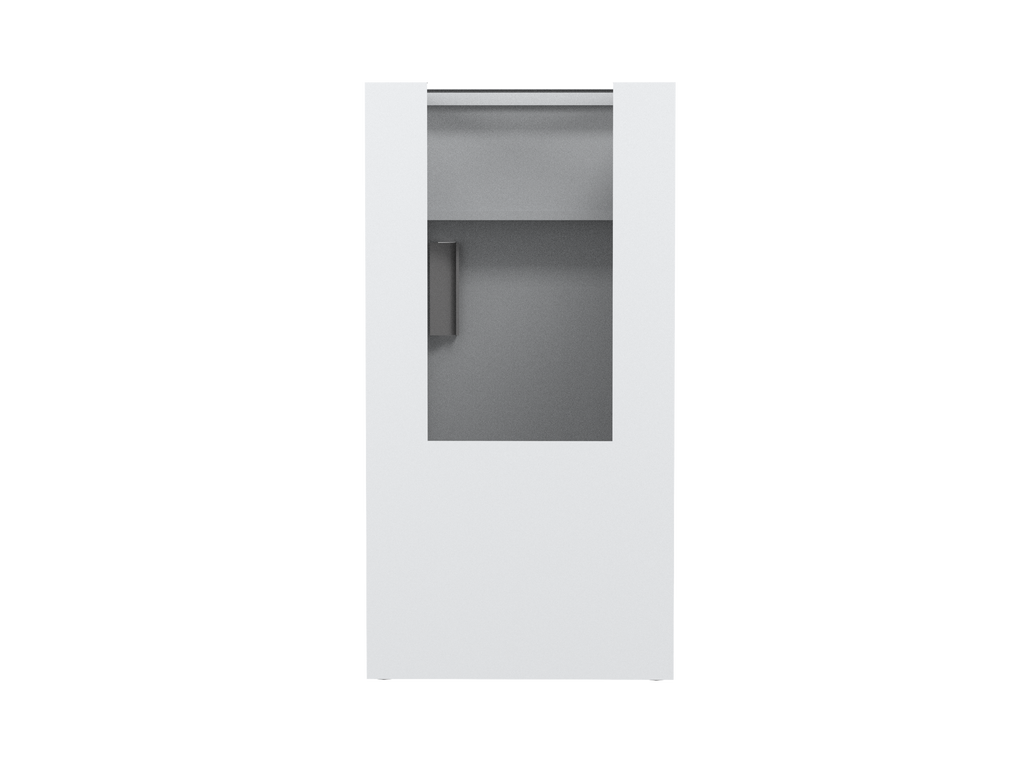 IQ Labs Sink Base Cabinets - 35 in High, back view, SKU B3518-10SL, off-white